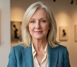 Illustrative image of a smiling older woman